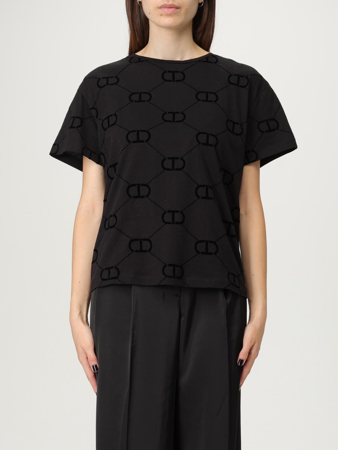 TWINSET T-SHIRT: T-shirt damen Twinset, Schwarz - Img 1