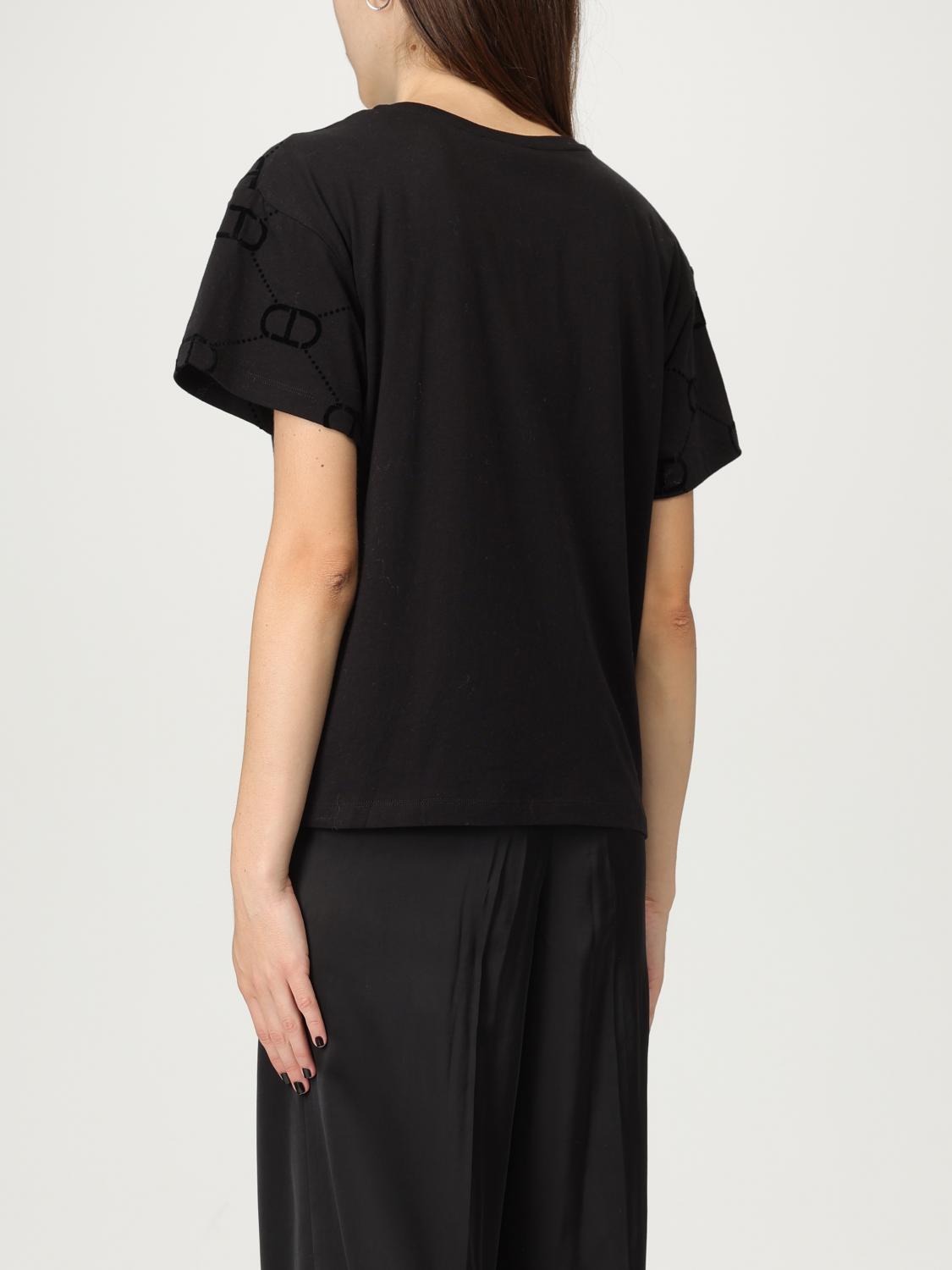 TWINSET T-SHIRT: T-shirt damen Twinset, Schwarz - Img 2