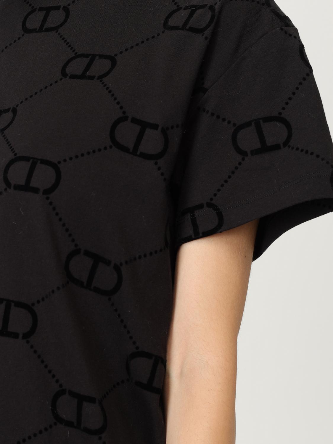 TWINSET T-SHIRT: T-shirt damen Twinset, Schwarz - Img 3
