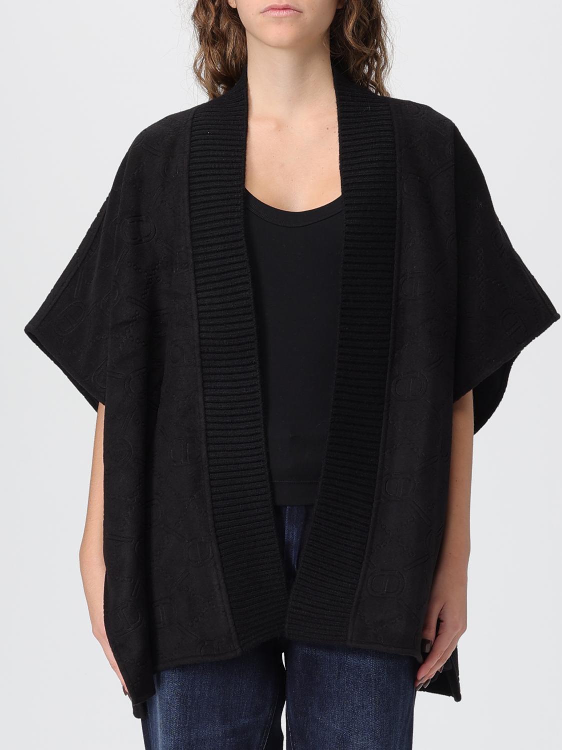 TWINSET SWEATER: Cape woman Twinset, Black - Img 1