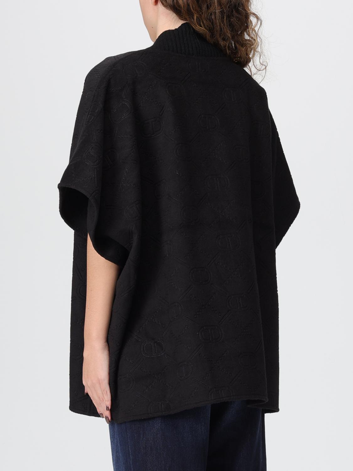 TWINSET SWEATER: Cape woman Twinset, Black - Img 2