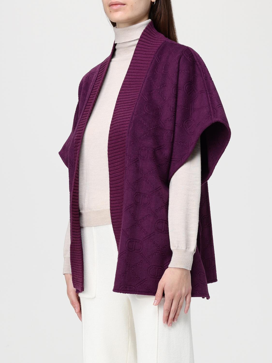 TWINSET JERSEY: Capa mujer Twinset, Violeta - Img 3