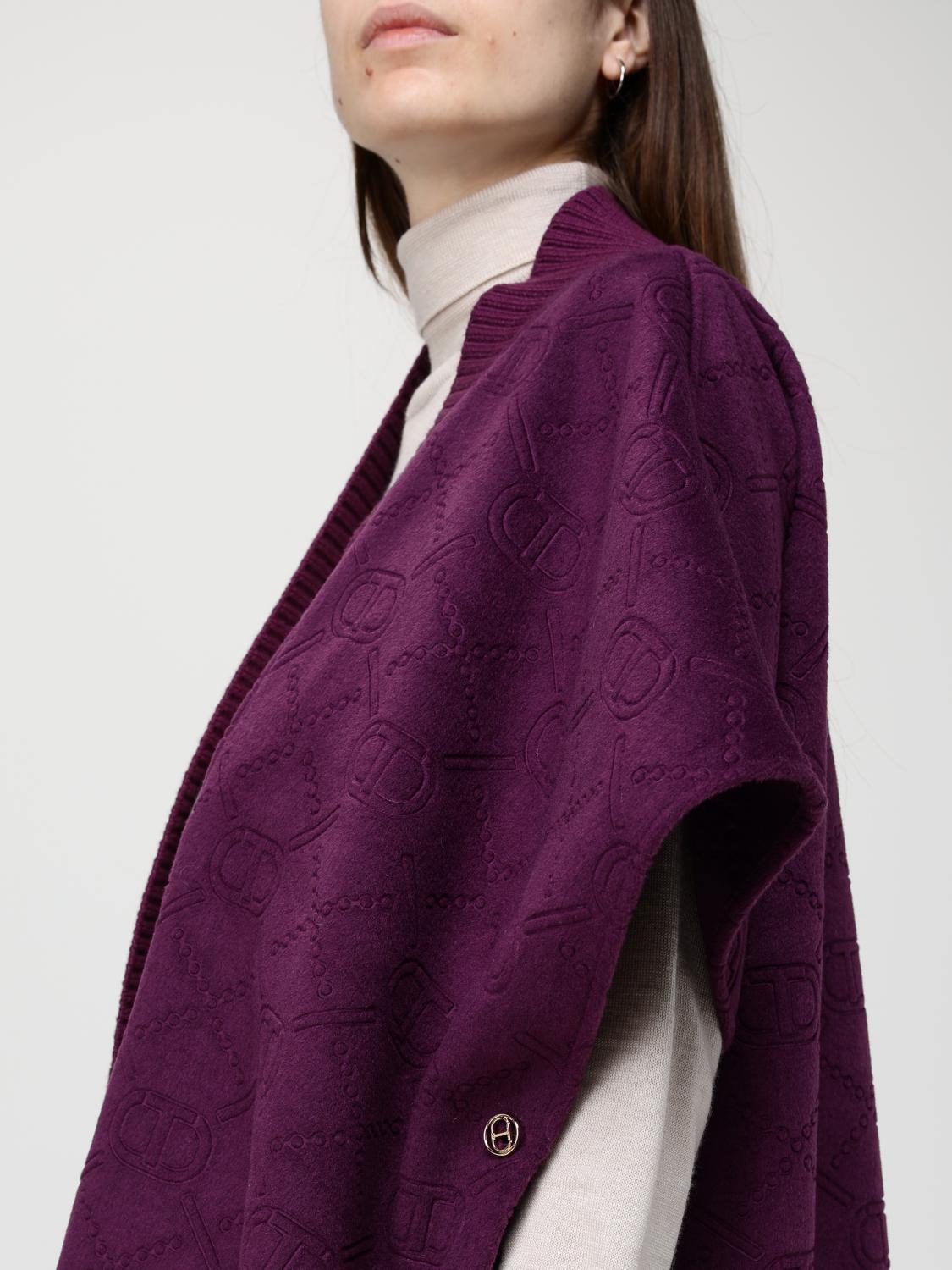 TWINSET JERSEY: Capa mujer Twinset, Violeta - Img 4