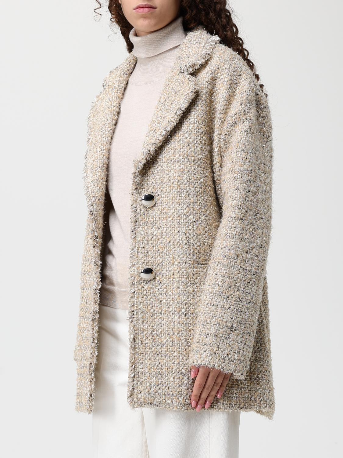 ACTITUDE TWINSET ABRIGO: Abrigo mujer Actitude Twinset, Oro - Img 3