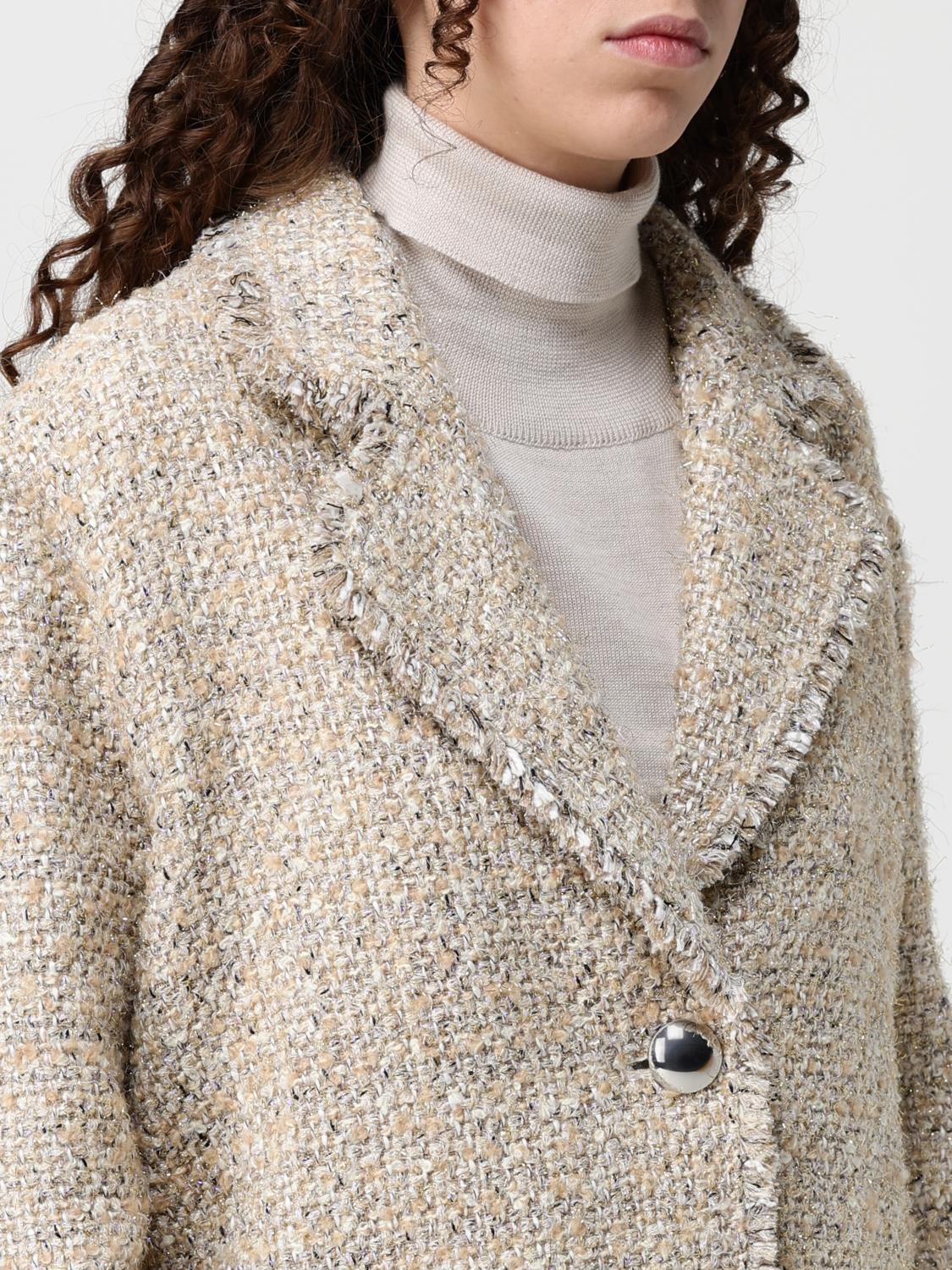 ACTITUDE TWINSET ABRIGO: Abrigo mujer Actitude Twinset, Oro - Img 4