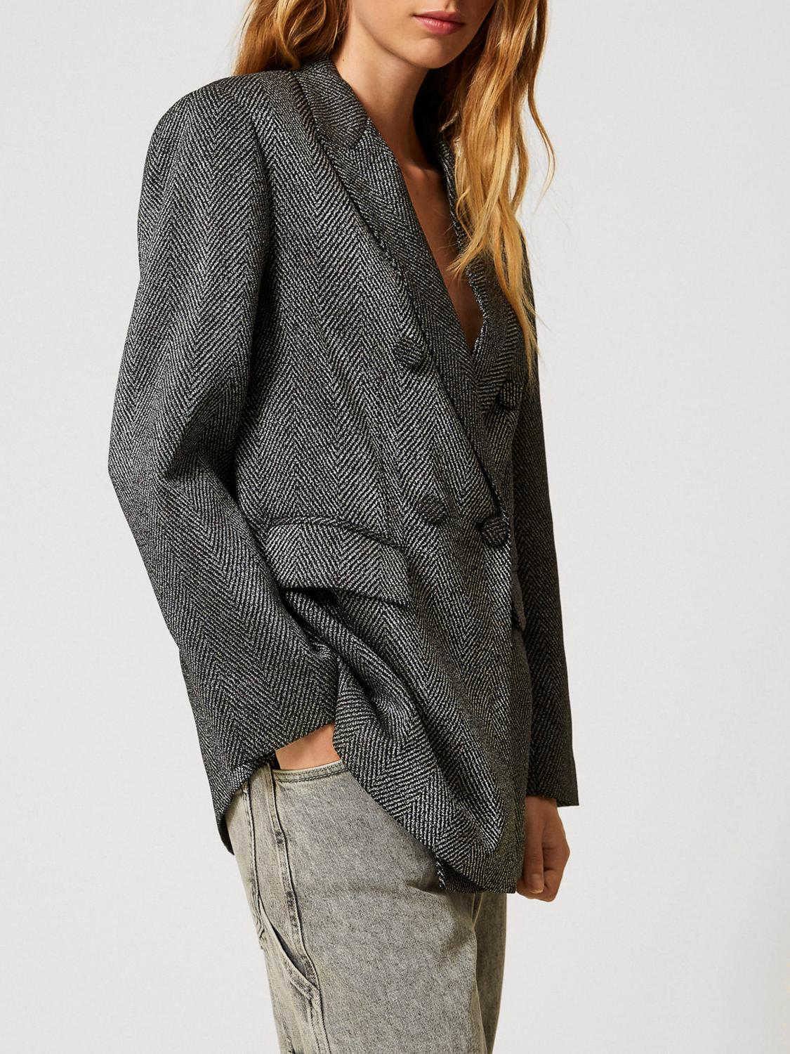 ACTITUDE TWINSET CHAQUETA: Americana mujer Actitude Twinset, Negro - Img 3