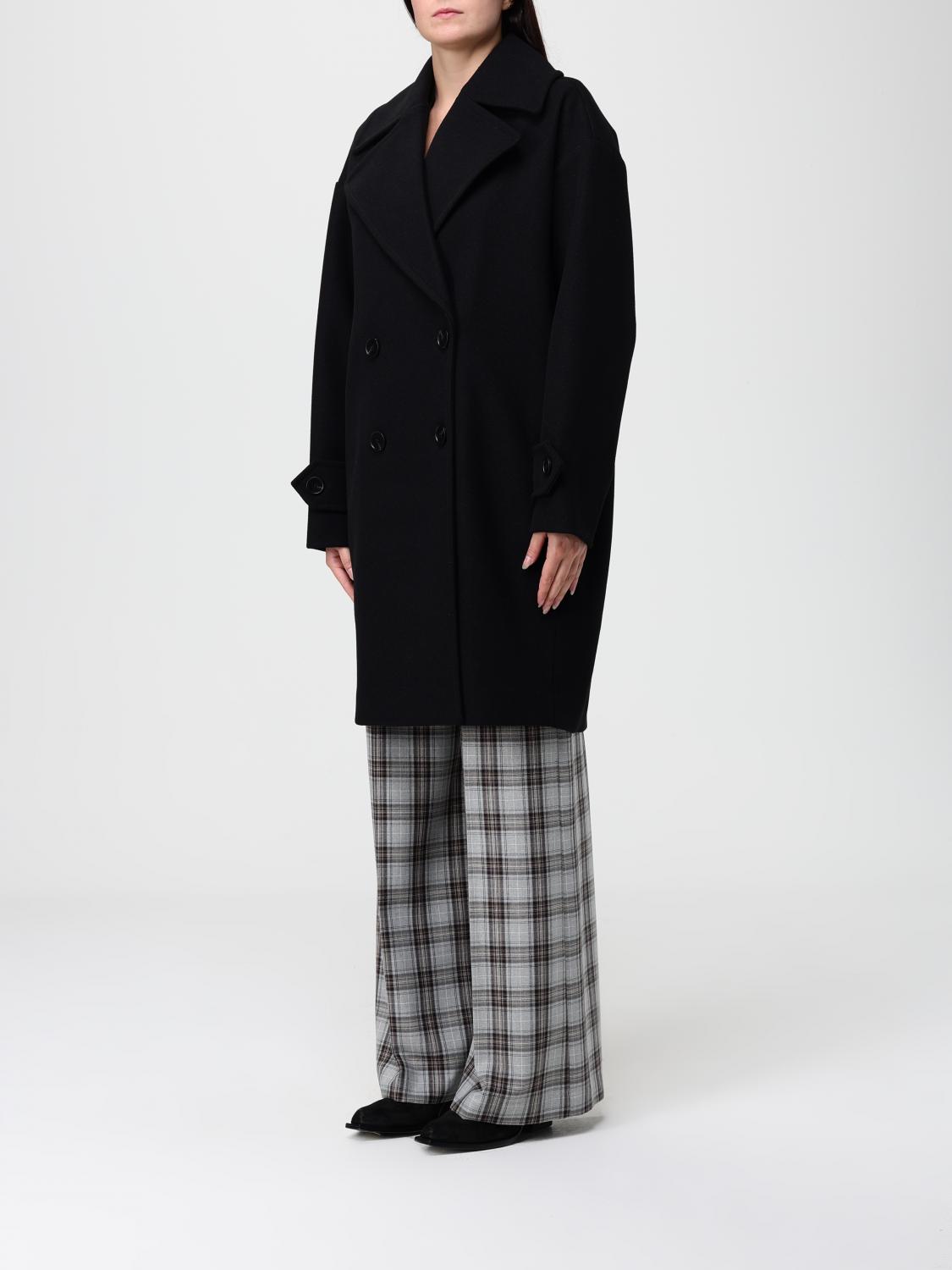 ACTITUDE TWINSET COAT: Coat woman Actitude Twinset, Black - Img 3