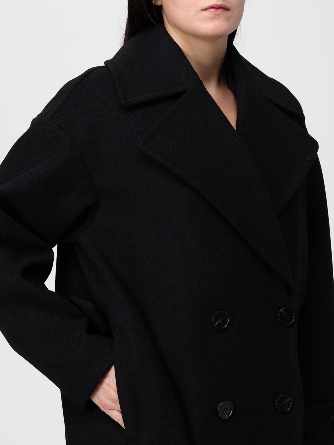 ACTITUDE TWINSET COAT: Coat woman Actitude Twinset, Black - Img 4