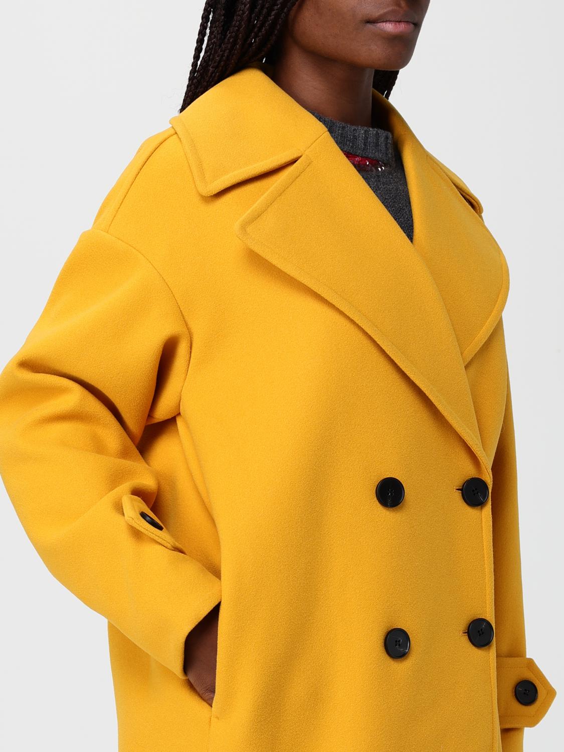 ACTITUDE TWINSET ABRIGO: Abrigo mujer Actitude Twinset, Amarillo - Img 4