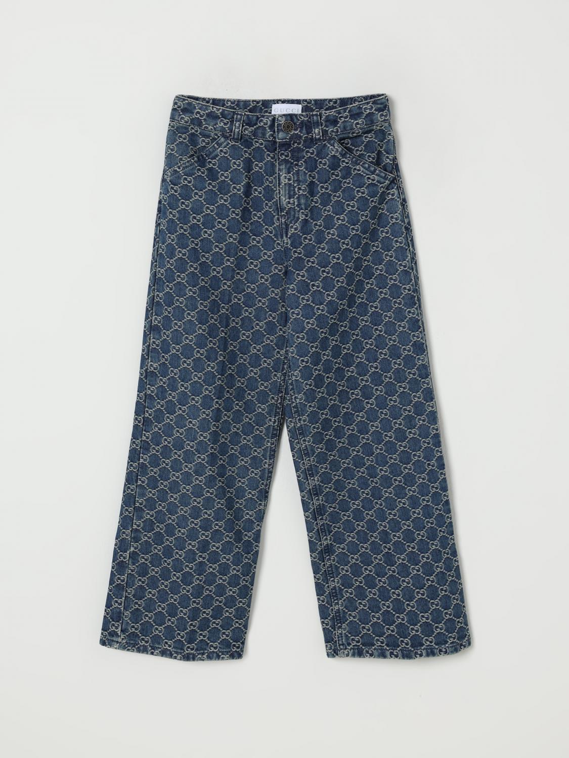 GUCCI JEANS: Pantalón niños Gucci, Denim - Img 1