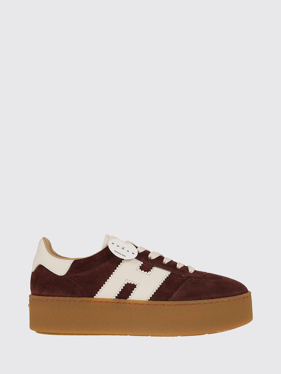 HOGAN SNEAKERS: Cool H698 Wildleder-Sneakers Hogan, Burgunderrot - Img 1