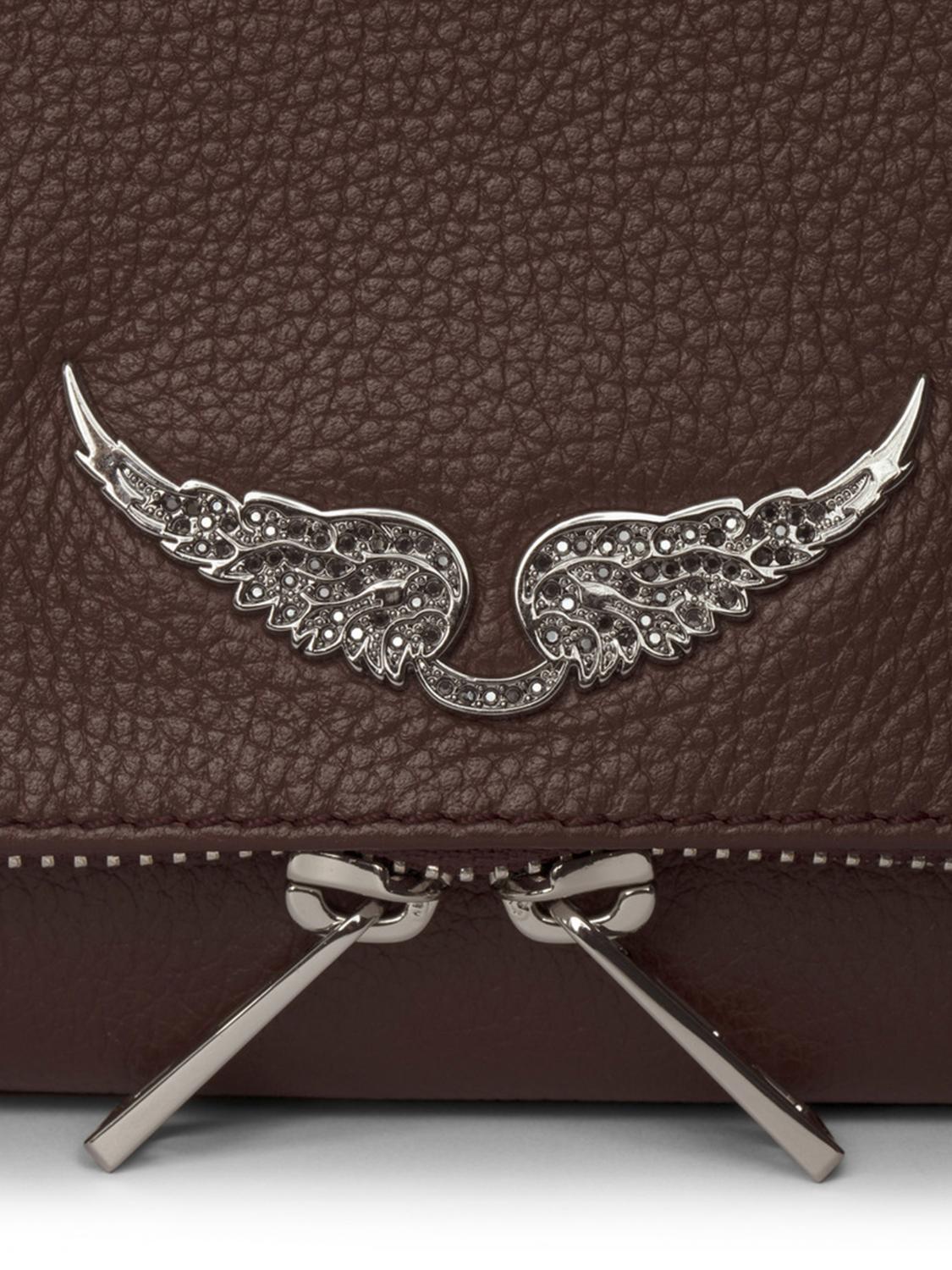 ZADIG & VOLTAIRE CLUTCH: Clutch Rock Zadig & Voltaire in pelle a grana , Bordeaux - Img 4