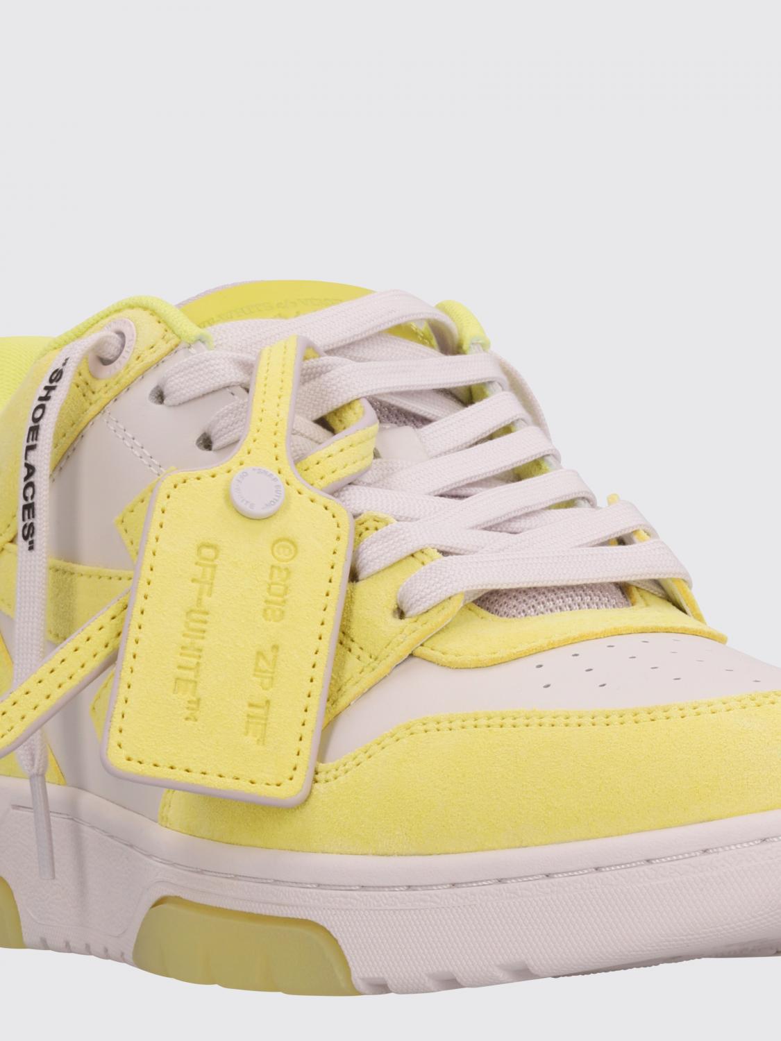 OFF-WHITE SNEAKERS: Out Of Office Sneakers Off-White aus Leder, Grau - Img 4
