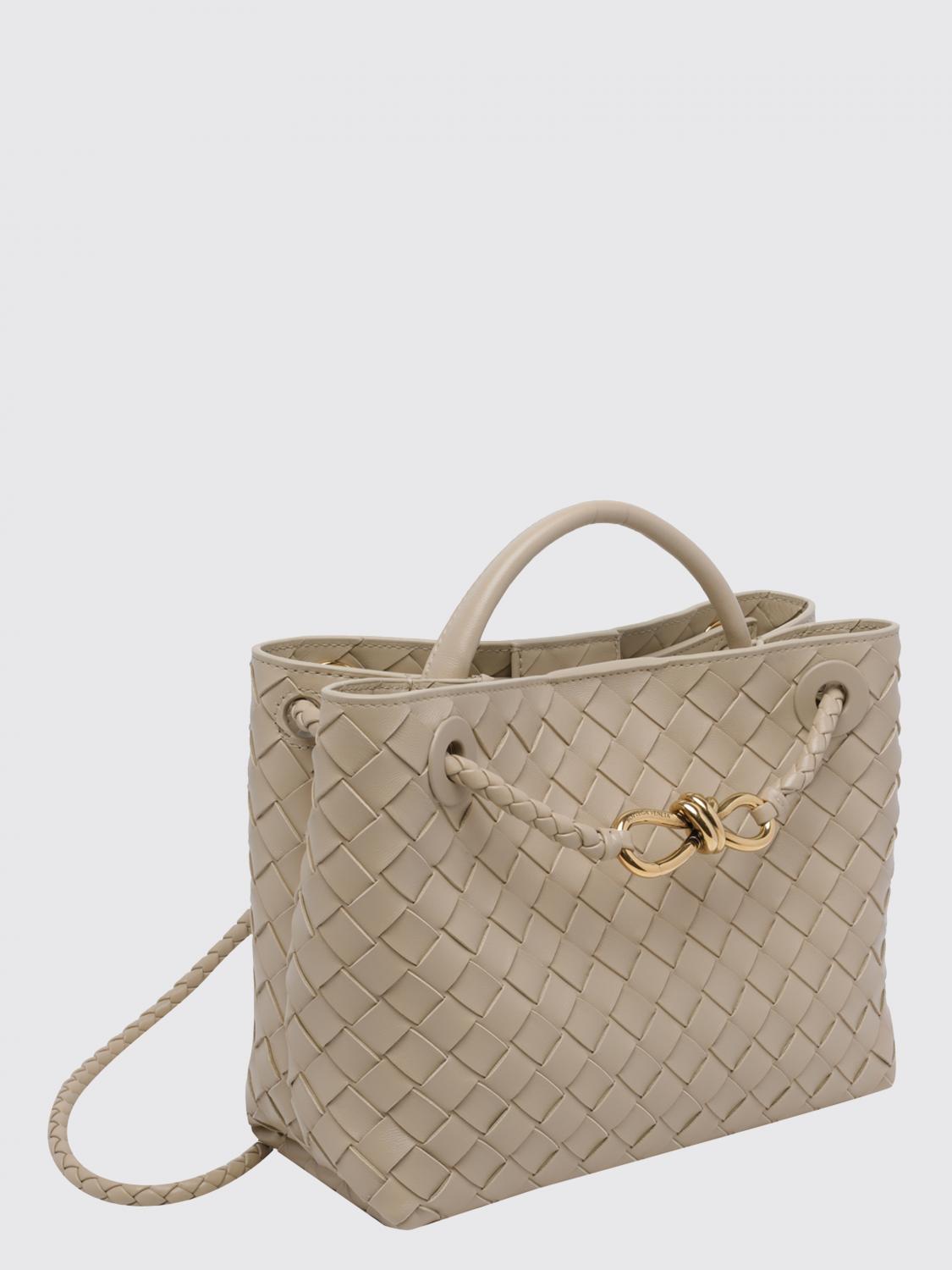 BOTTEGA VENETA HANDTASCHE: Kleine Andiamo Tasche aus geflochtenem Leder Bottega Veneta, Sand - Img 3