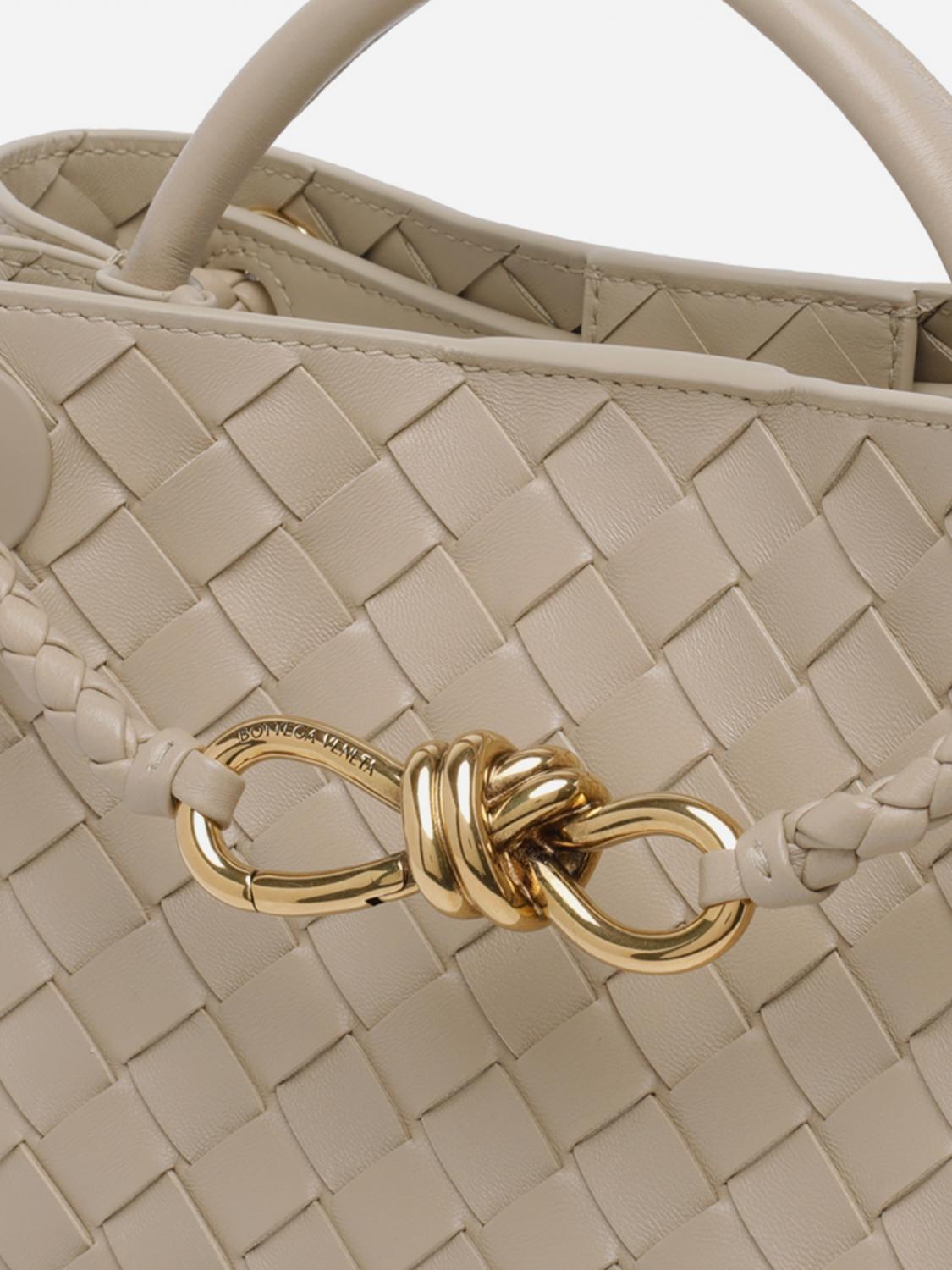 BOTTEGA VENETA HANDTASCHE: Kleine Andiamo Tasche aus geflochtenem Leder Bottega Veneta, Sand - Img 4