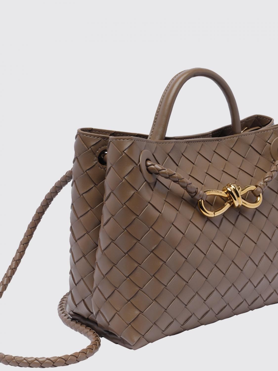 BOTTEGA VENETA HANDTASCHE: Kleine Andiamo Tasche aus geflochtenem Leder Bottega Veneta, Earth - Img 3