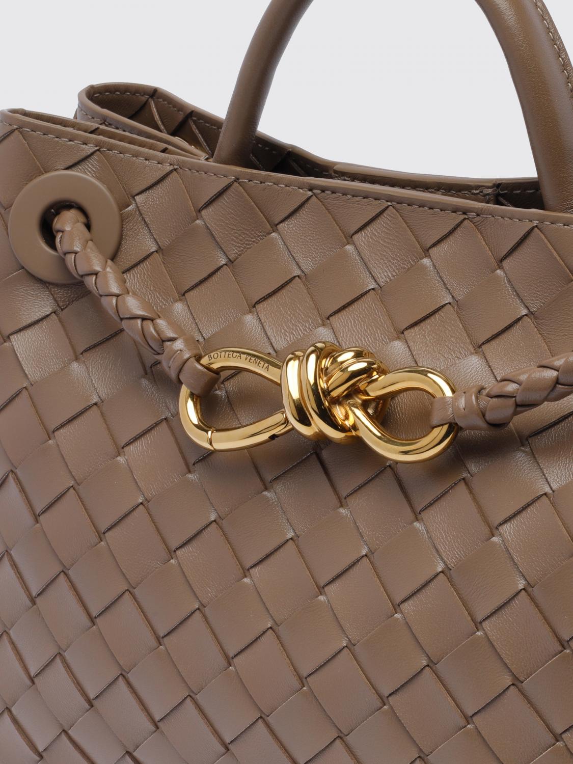 BOTTEGA VENETA HANDTASCHE: Kleine Andiamo Tasche aus geflochtenem Leder Bottega Veneta, Earth - Img 4