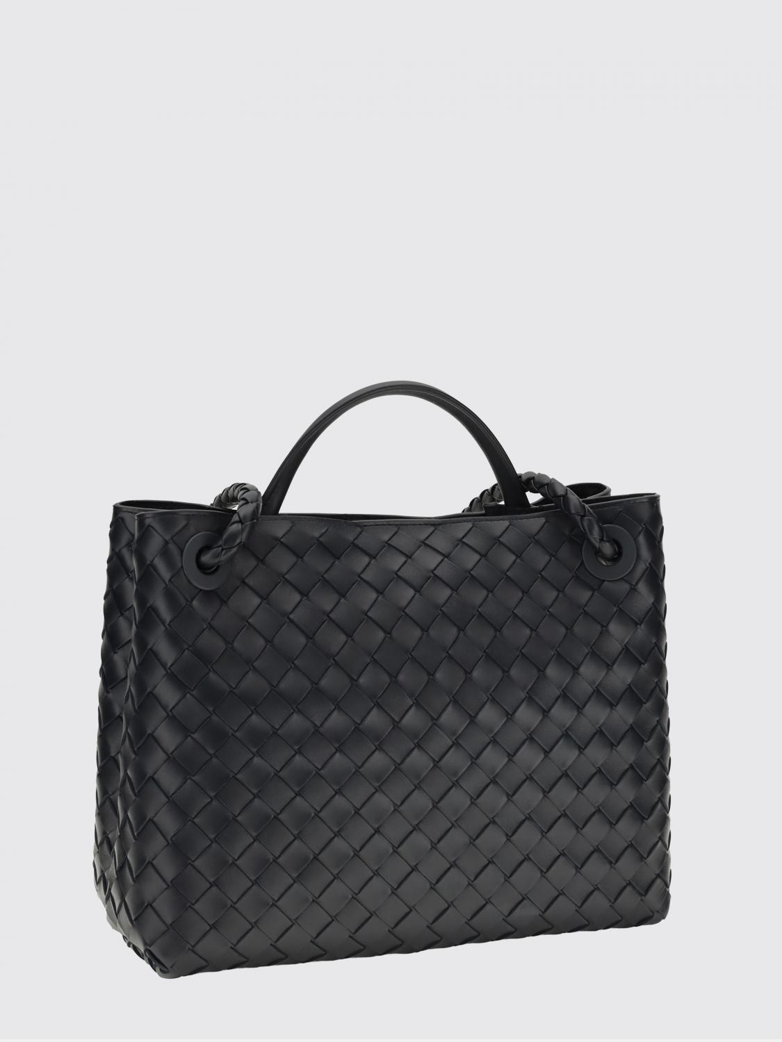 BOTTEGA VENETA HANDTASCHE: Mittlere Andiamo Tasche aus geflochtenem Leder Bottega Veneta, Blau - Img 2