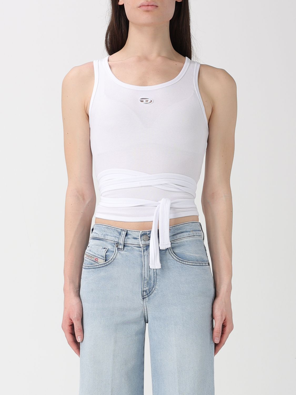 DIESEL TOP: Top damen Diesel, Weiß - Img 1