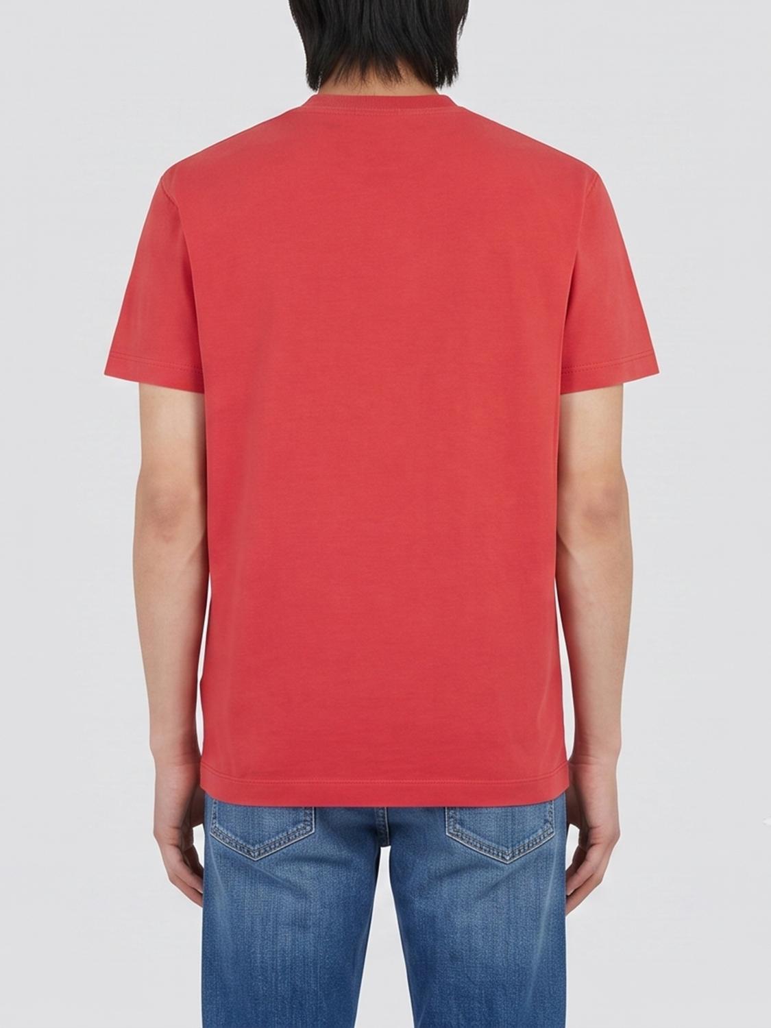 DSQUARED2 CAMISETA: Camiseta de algodón con logo Dsquared2, Rojo - Img 2