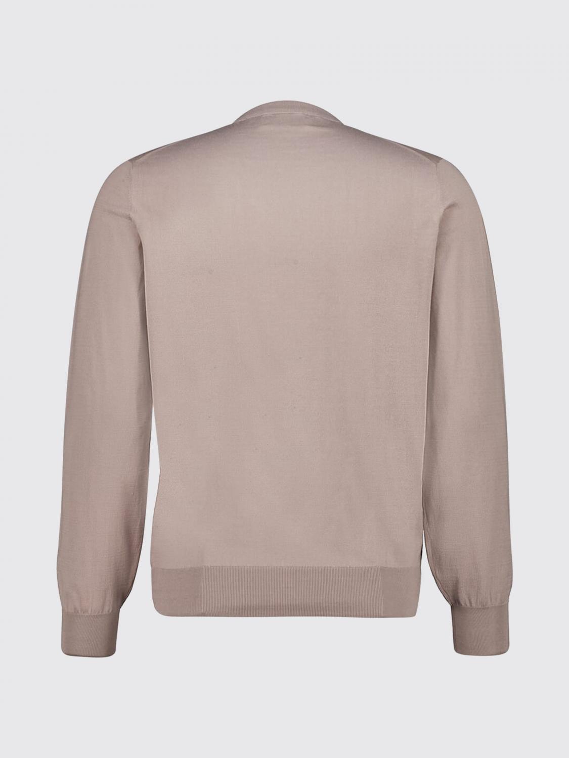 BRUNELLO CUCINELLI PULLOVER: Rundhalspullover aus Baumwolle Brunello Cucinelli, Braun - Img 3