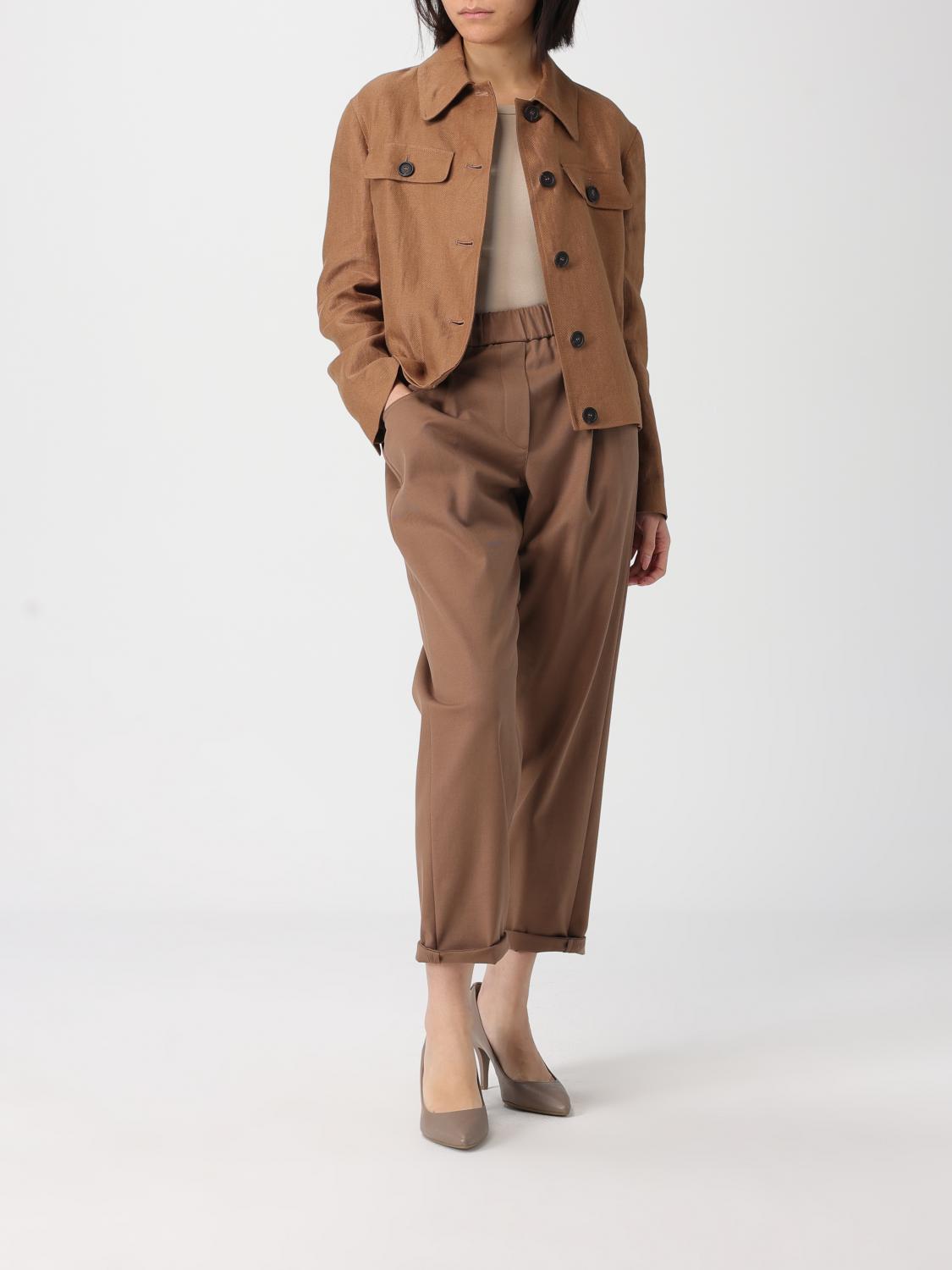 BRUNELLO CUCINELLI BLAZER: Blazer damen Brunello Cucinelli, Braun - Img 2