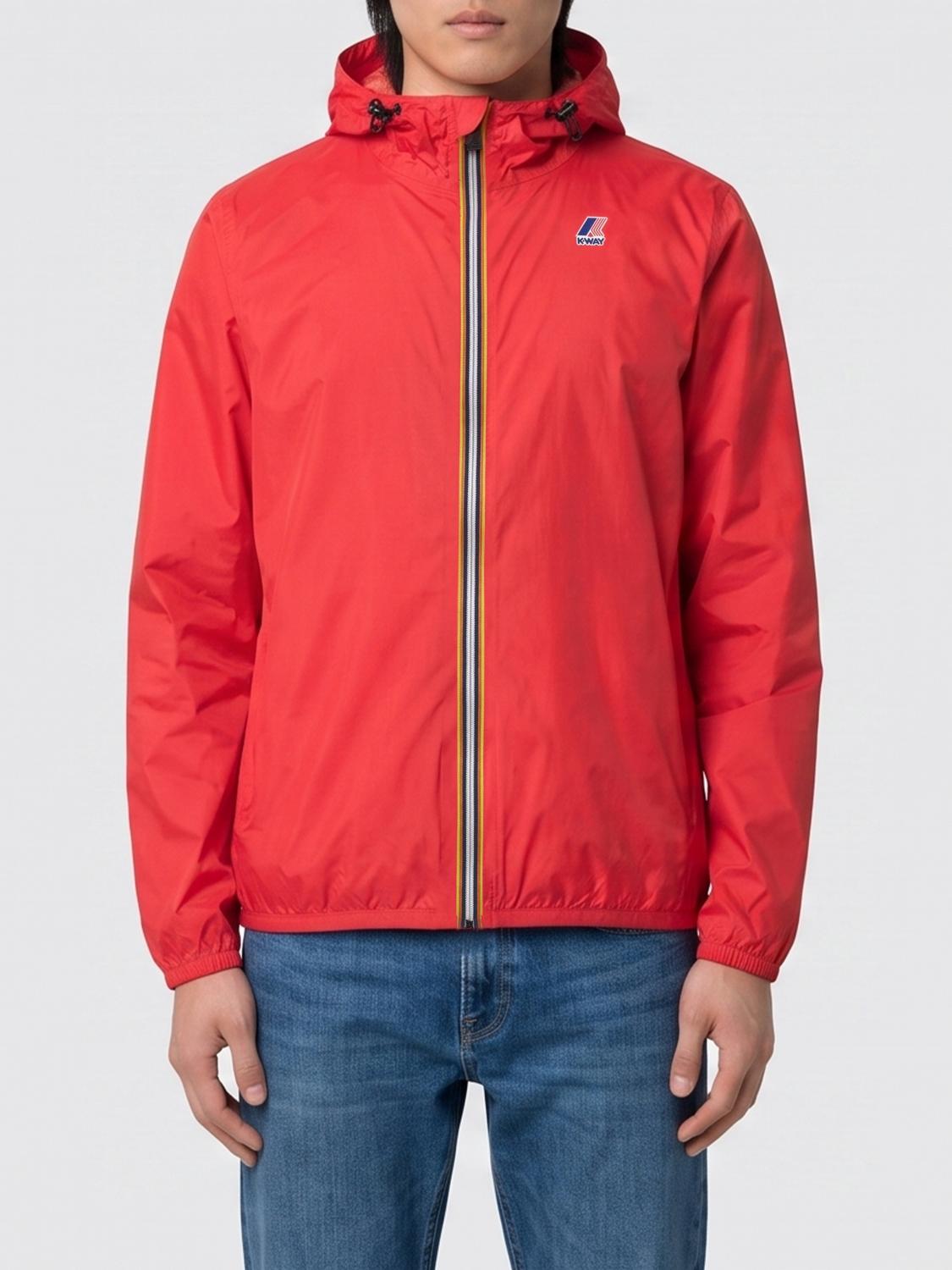 K-WAY JACKET: Le Vrai 4.0 Claude Nylon Jacket K-Way, Red - Img 1