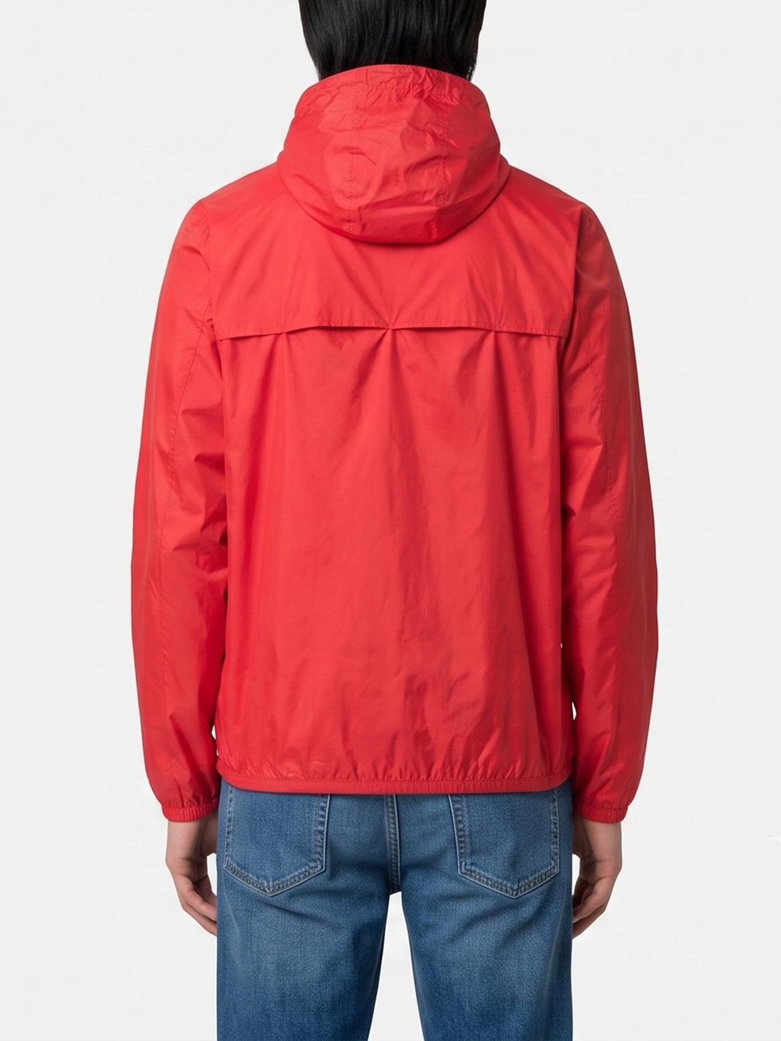 K-WAY JACKET: Le Vrai 4.0 Claude Nylon Jacket K-Way, Red - Img 2