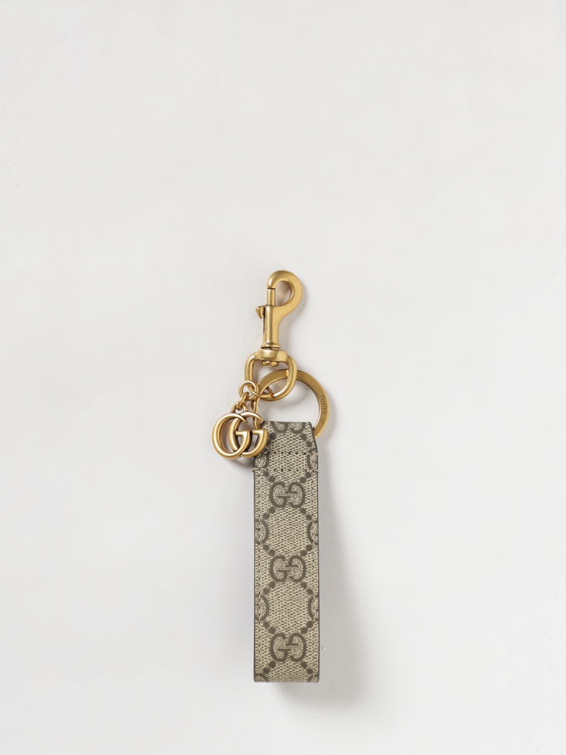 GUCCI KEYRING: Keyring men Gucci, Beige - Img 1