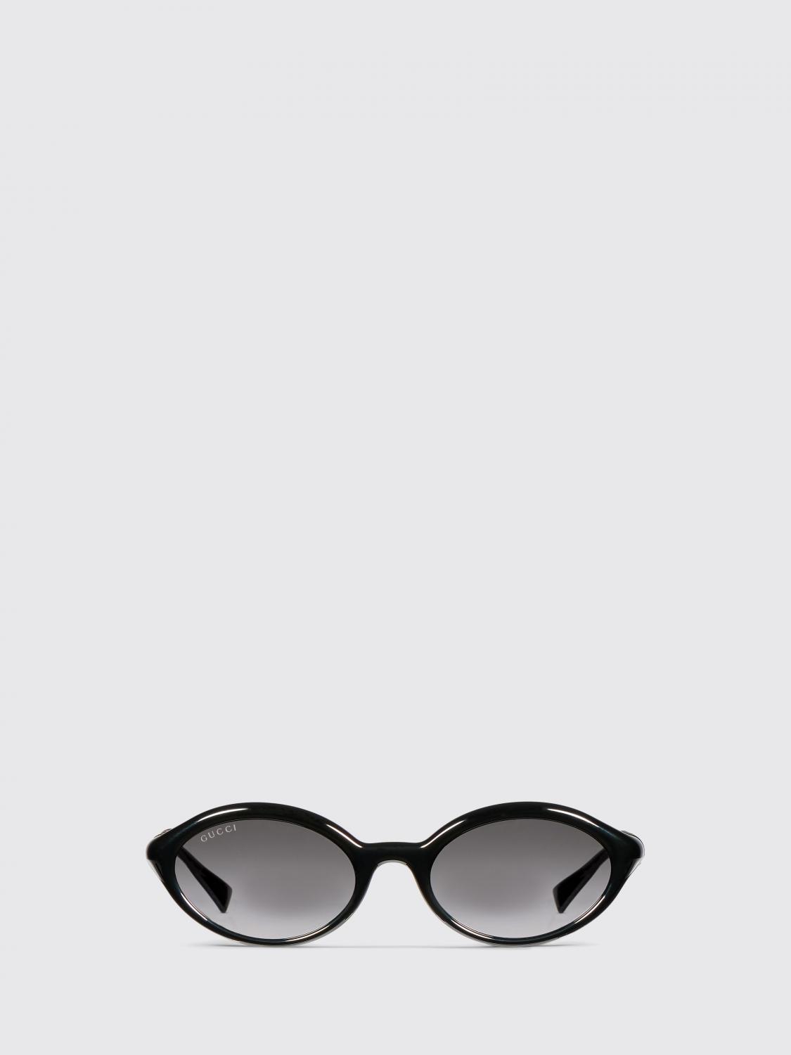 GUCCI SONNENBRILLE: Sonnenbrille aus Acetat mit Bambuseffekt Gucci, Schwarz - Img 2