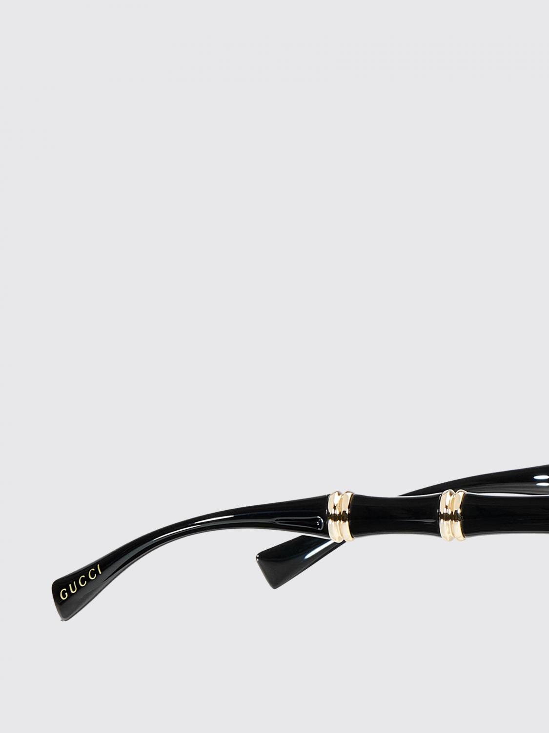 GUCCI SONNENBRILLE: Sonnenbrille aus Acetat mit Bambuseffekt Gucci, Schwarz - Img 3