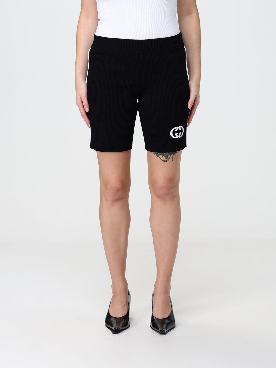 GUCCI PANTALONES CORTOS: Pantalones cortos mujer Gucci, Negro - Img 1