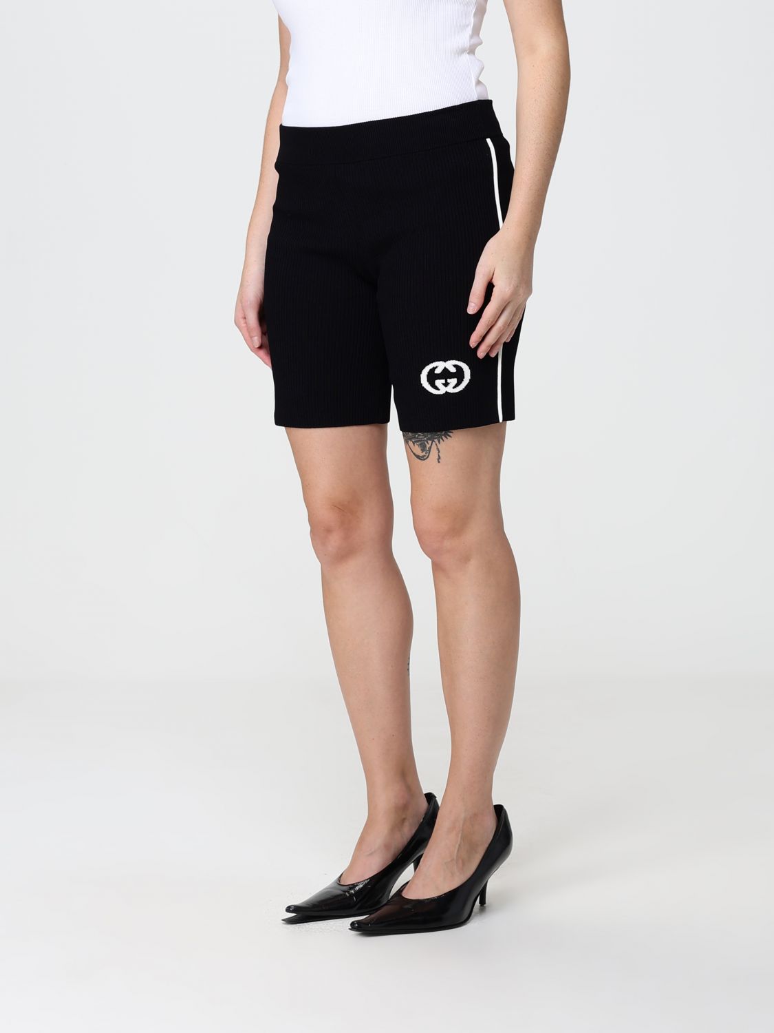 GUCCI PANTALONES CORTOS: Pantalones cortos mujer Gucci, Negro - Img 4