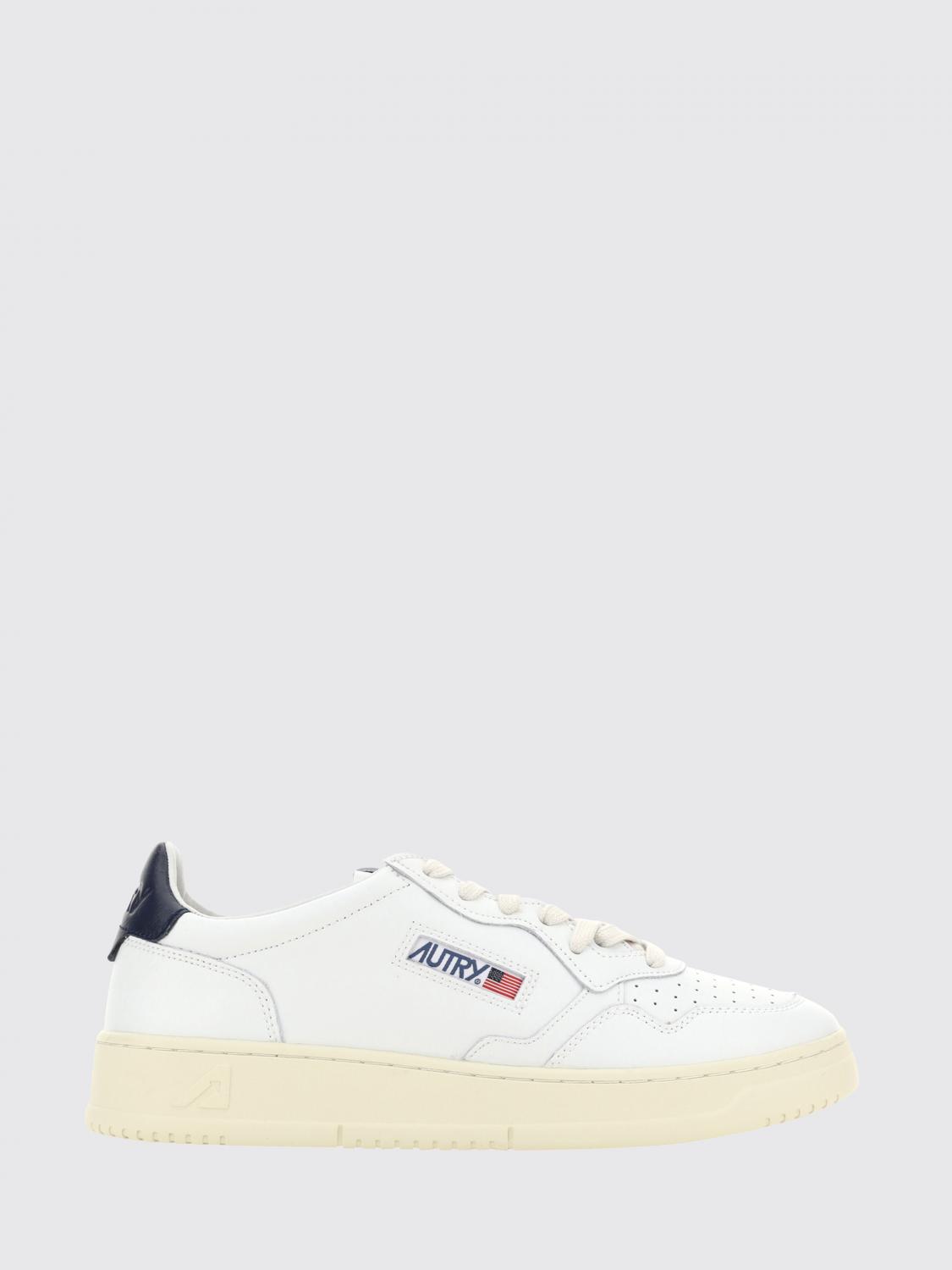 AUTRY BASKETS: Sneakers Medalist Low Autry en cuir, Blanc - Img 1
