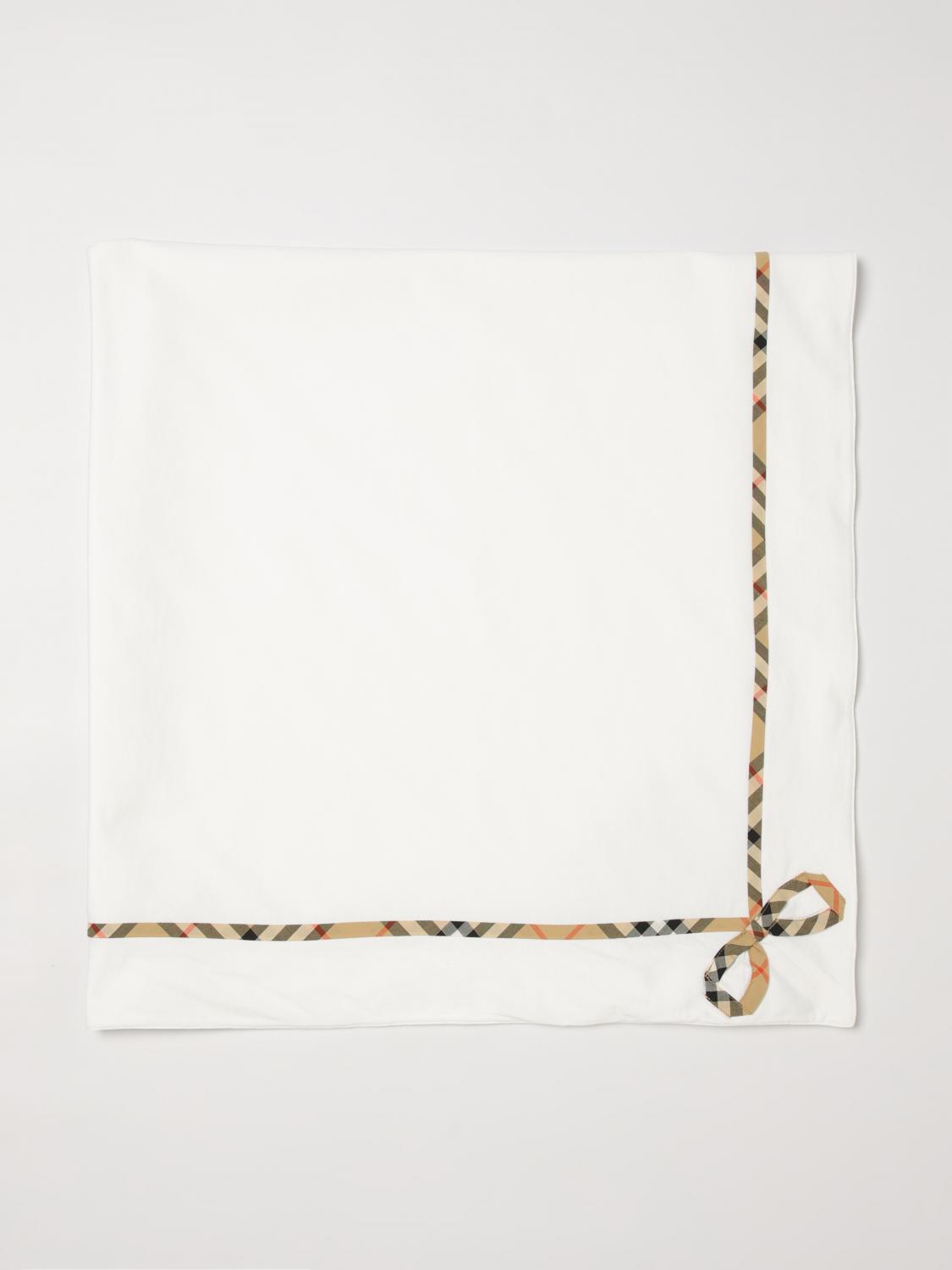BURBERRY 담요: Bedcovers and blankets lifestyle Burberry, 화이트 - Img 1