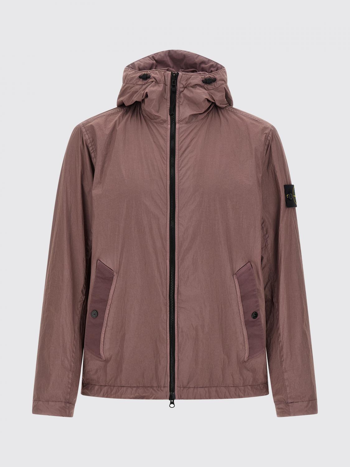 STONE ISLAND ジャケット: Stone Island クリンクルレップスフード付きウィンドブレーカー, バイオレット - Img 2
