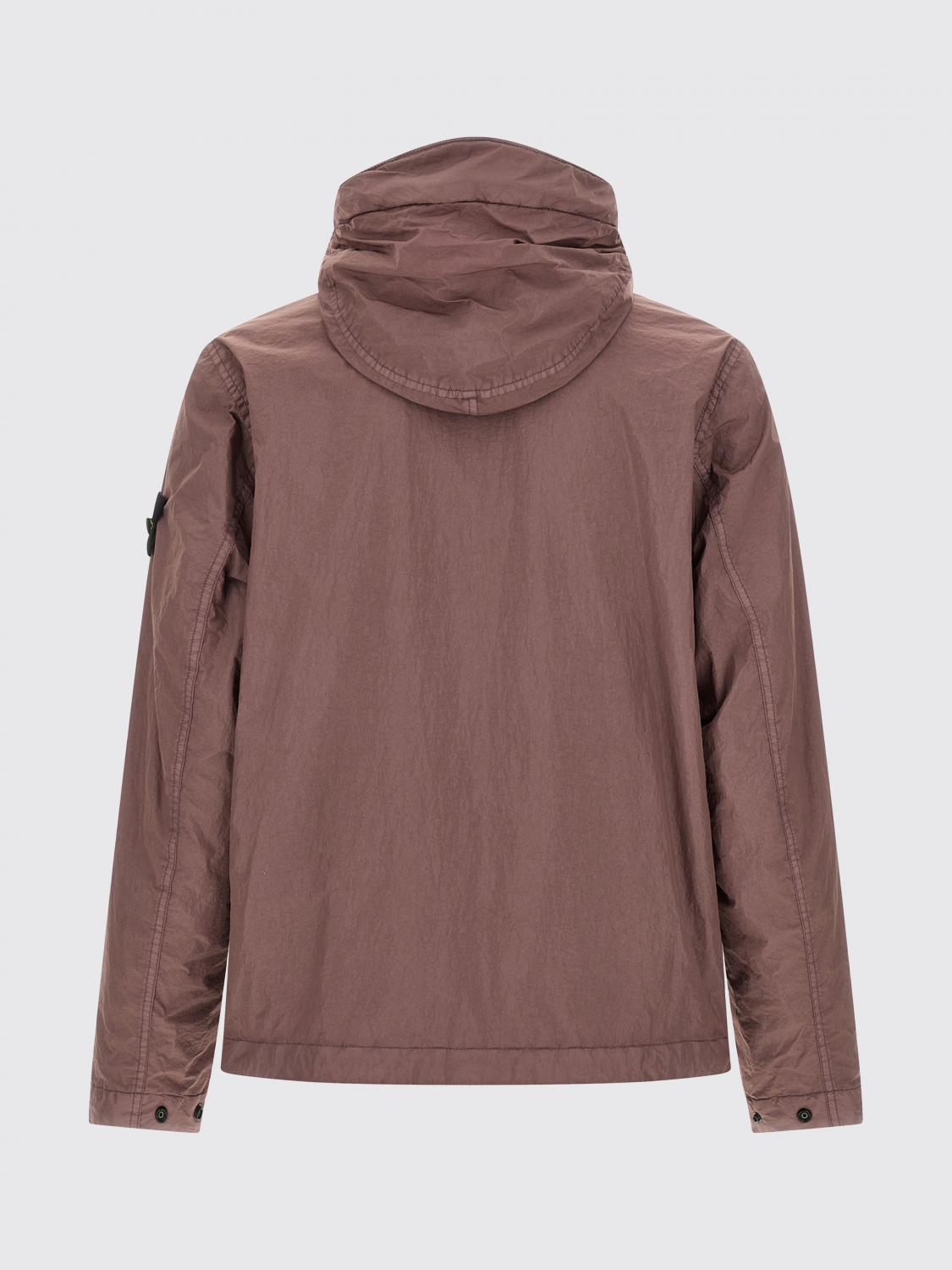 STONE ISLAND ジャケット: Stone Island クリンクルレップスフード付きウィンドブレーカー, バイオレット - Img 3