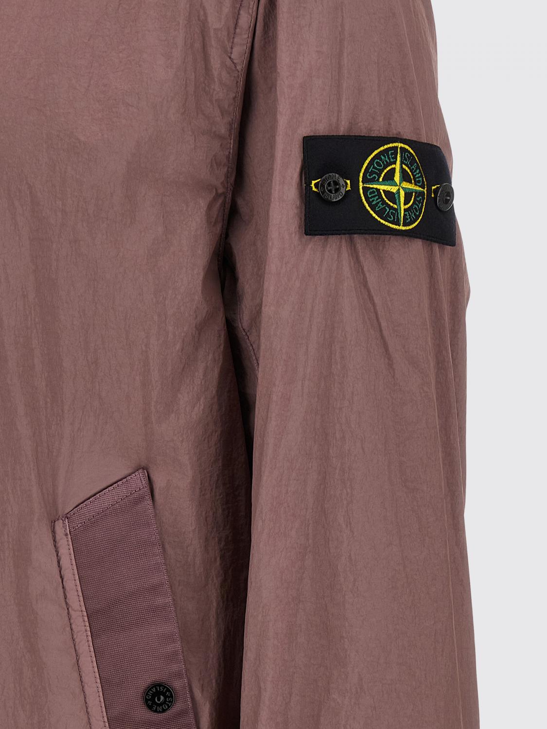 STONE ISLAND ジャケット: Stone Island クリンクルレップスフード付きウィンドブレーカー, バイオレット - Img 4