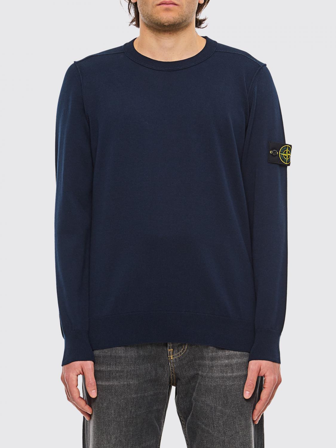 STONE ISLAND SWEATER: Sweater men Stone Island, Navy - Img 1