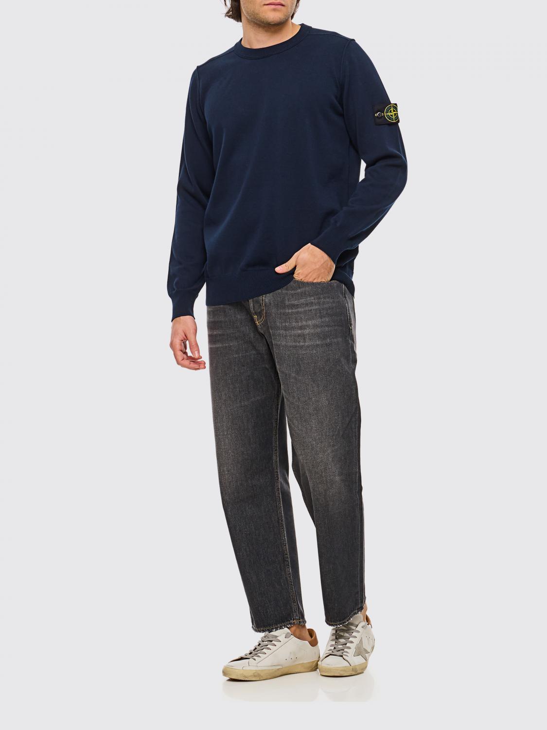 STONE ISLAND SWEATER: Sweater men Stone Island, Navy - Img 2