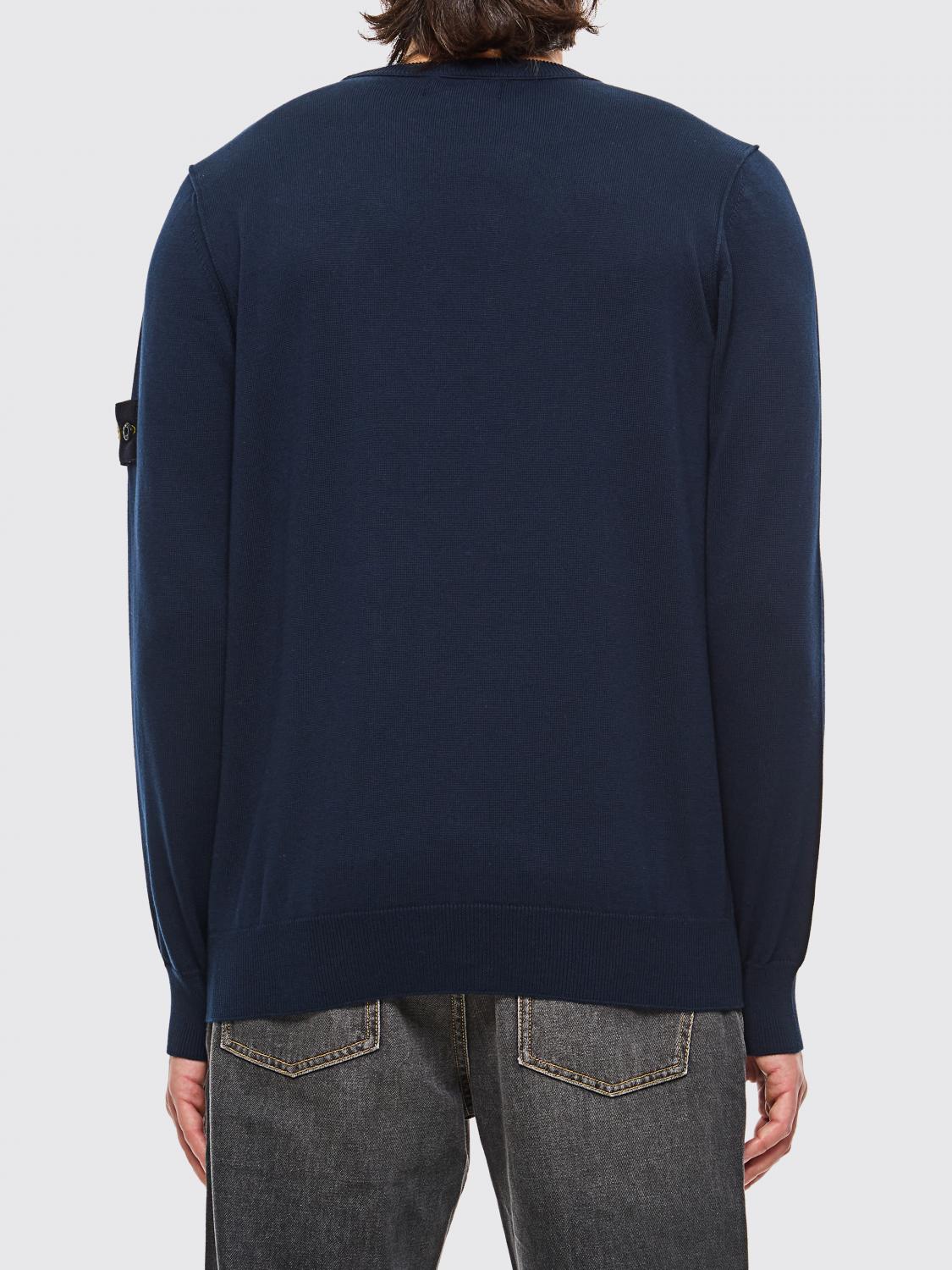 STONE ISLAND SWEATER: Sweater men Stone Island, Navy - Img 3