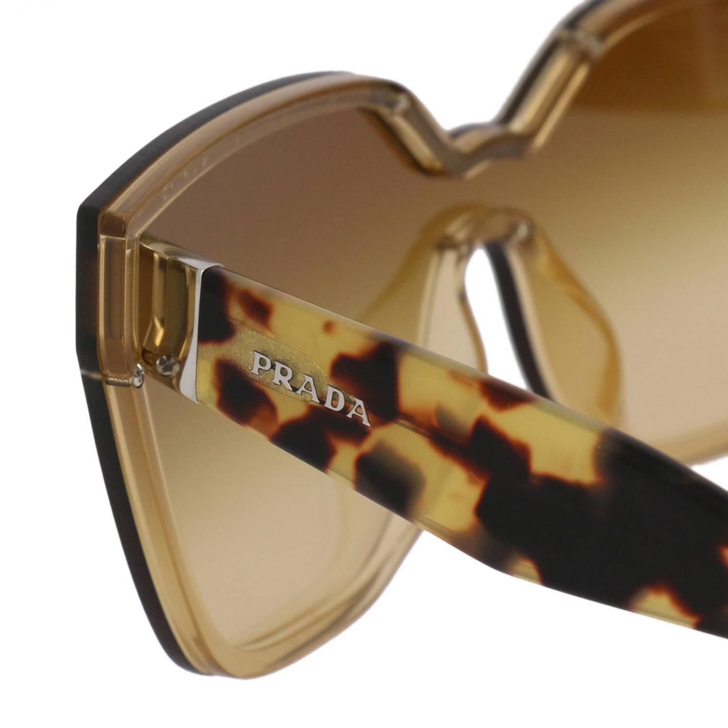 PRADA SUNGLASSES: Sunglasses women Prada, Brown - Img 3