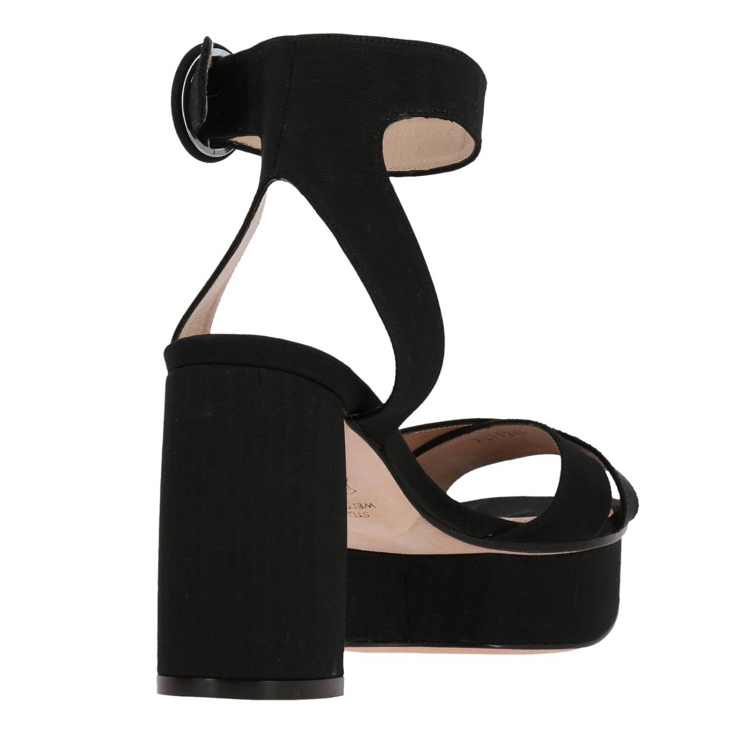 STUART WEITZMAN SANDALEN MIT ABSATZ: Stuart Weitzman Damen Sandalen mit Absatz, Schwarz - Img 4