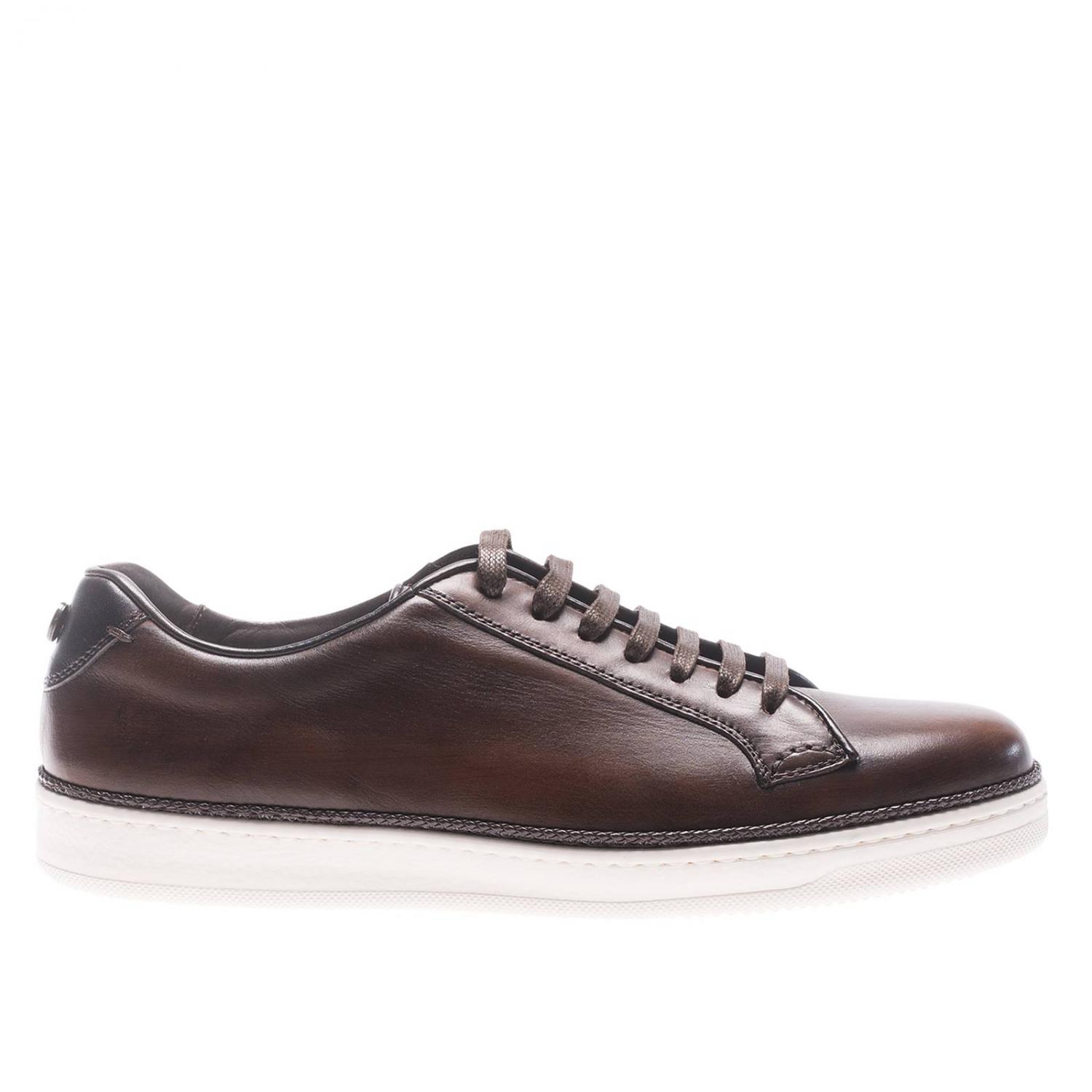 BLU BARRETT SNEAKERS: Shoes men Blu Barrett, Mahogany - Img 1