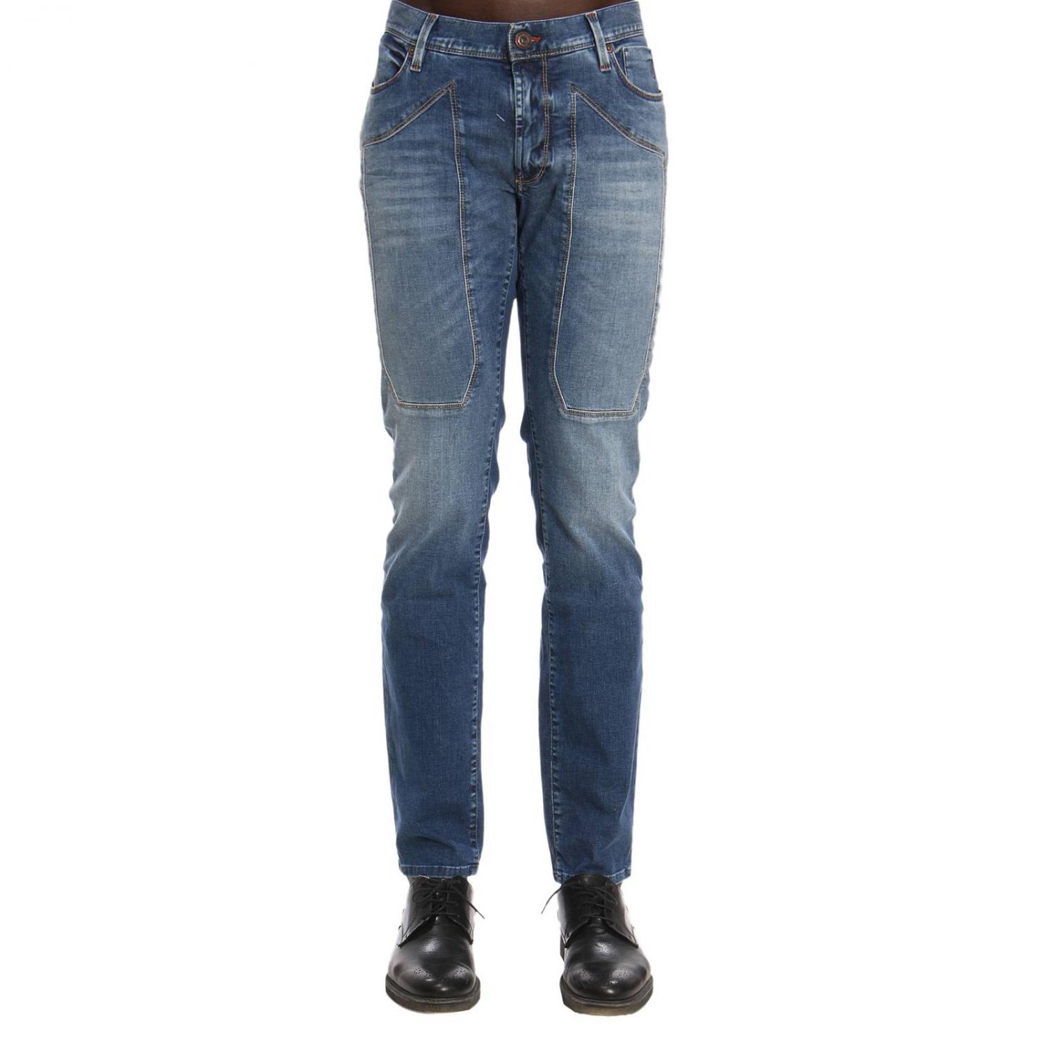 Jeckerson Outlet Jeans men Navy Jeckerson jeans PA77 SD00041 online at GIGLIO.COM