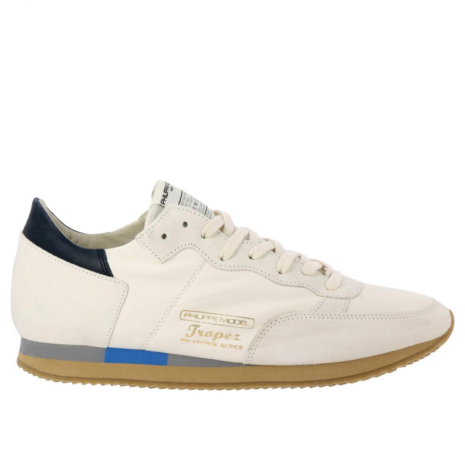 PHILIPPE MODEL SNEAKERS: Philippe Model Herren Sneakers, Weiß - Img 1