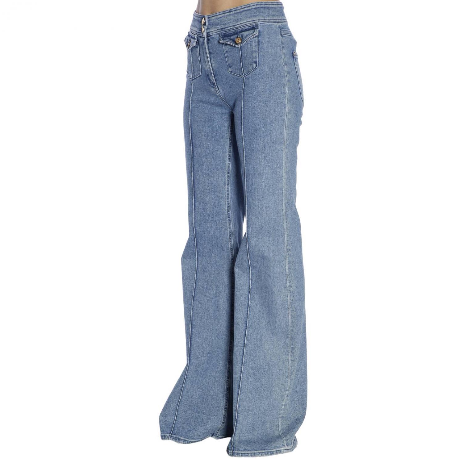 BALMAIN JEANS: Pants women Balmain, Blue - Img 2