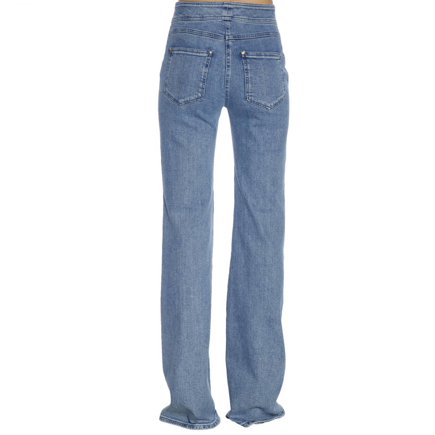 BALMAIN JEANS: Pants women Balmain, Blue - Img 3