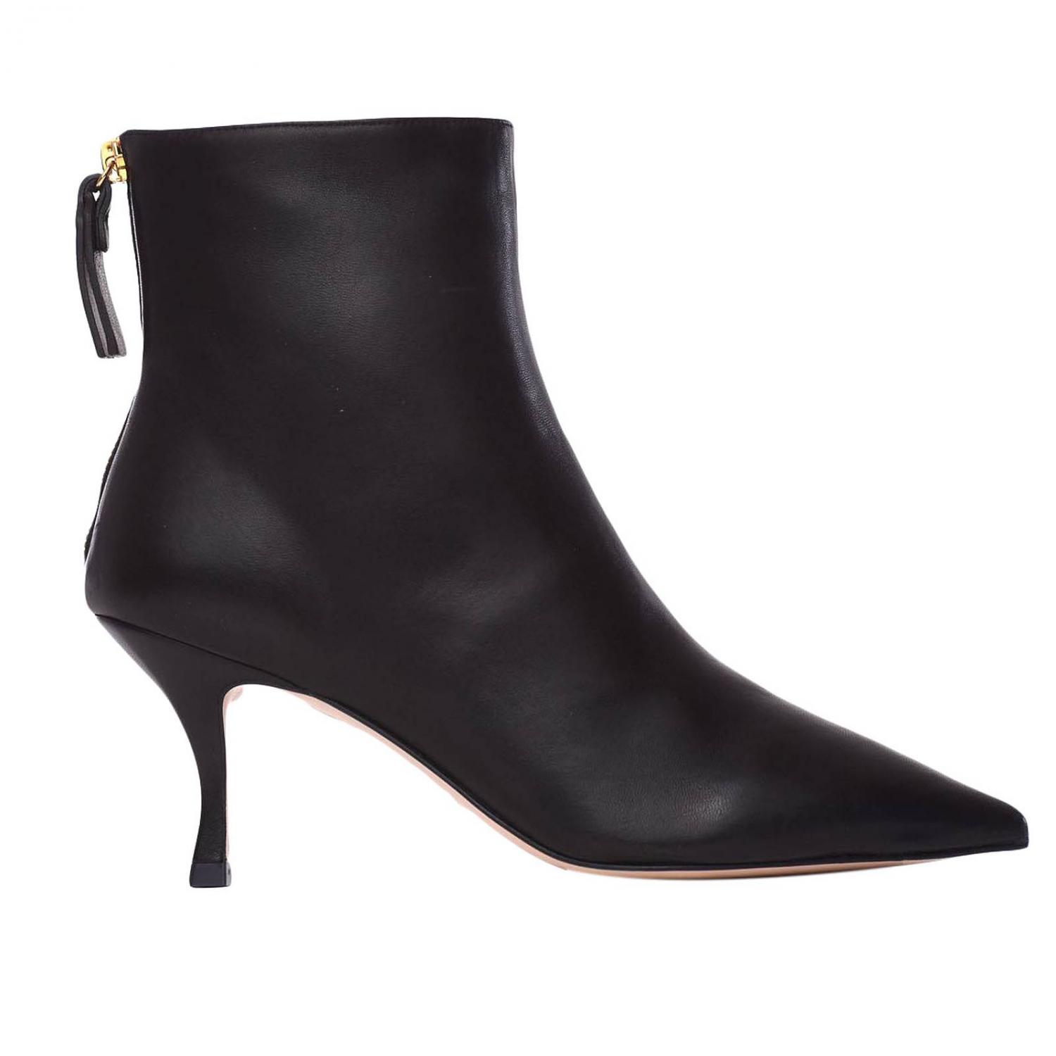 STUART WEITZMAN Flat booties women Black Stuart Weitzman flat ankle boots JUNIPER 70 online