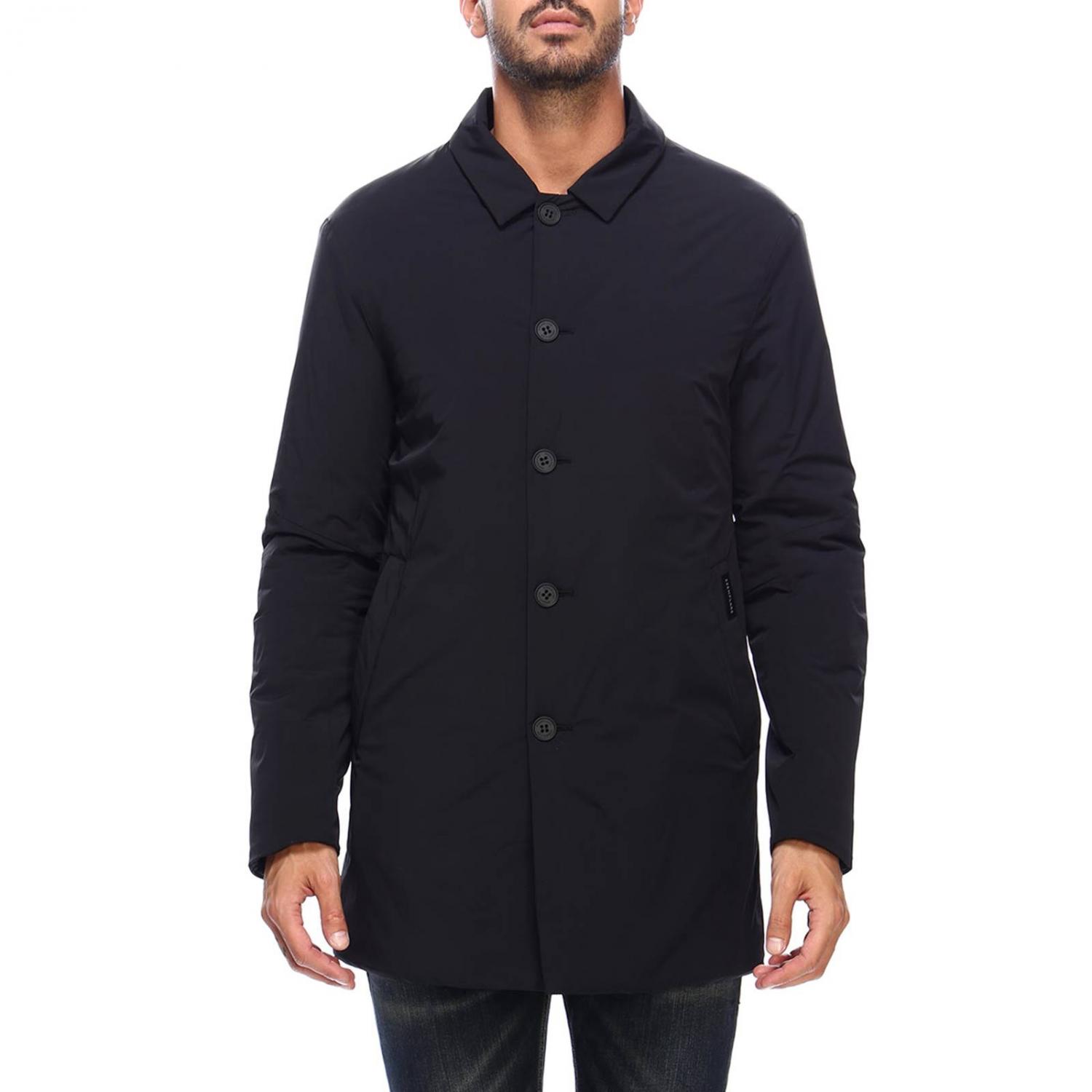 ESEMPLARE: Giubbotto medio in tessuto impermeabile Nero Giacca